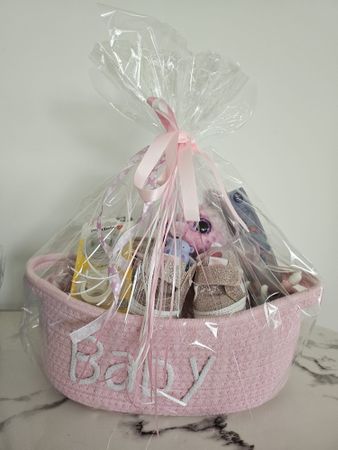Handmade Baby Gift Basket - Perfect baby Shower Present!