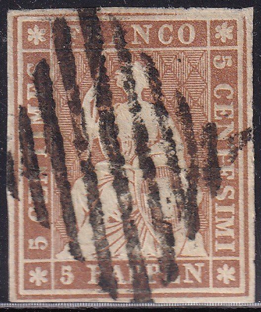 Tutti i francobolli: 1854/62 STRUBEL, Zst.Nr.22A – Usato da geneve venduto da philatelie-marchand