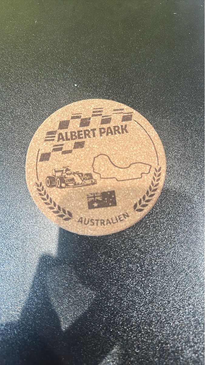 Sottobicchieri: Albert Park Australia Formula 1 Korkuntersetzer – Nuovo e nell'imballaggio originale da Meisterschwanden venduto da MARCOP09