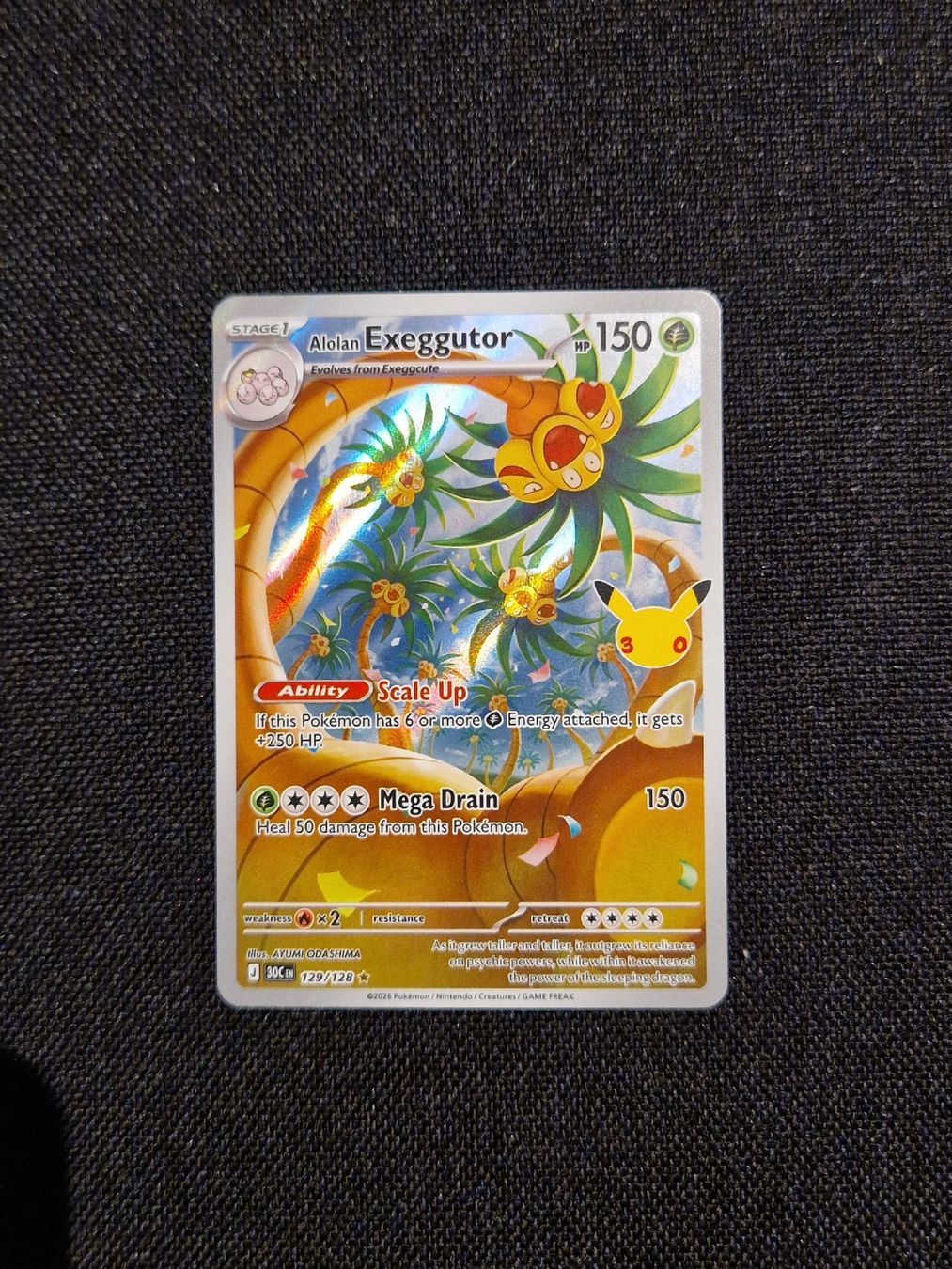 Pokémon Carte collezionabili: Aloan Exeggutor 30th eng – Nuovo (secondo la descrizione) da Giubiasco venduto da MrGru1992