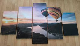 5er Set Wandbilder