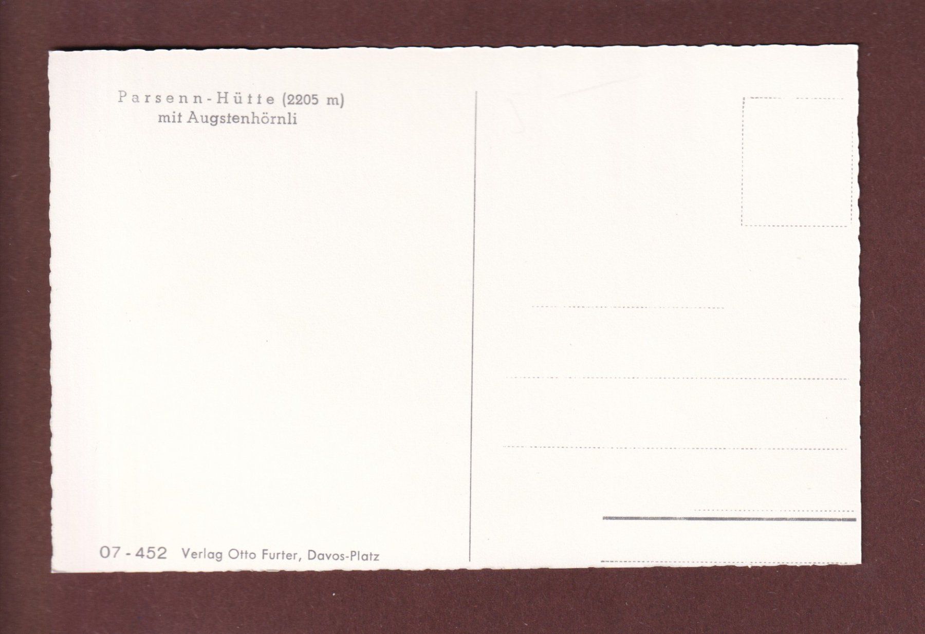 Cartoline postali: DAVOS - Parsenn-Hütte - Augstenhörnli – Usato da Pully venduto da nicecards 1