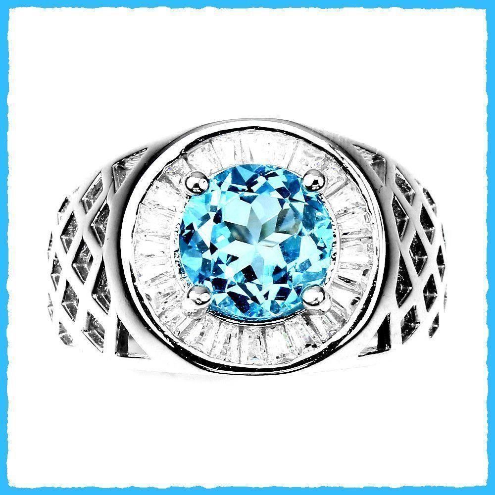 Anelli: ♛ BLAU TOPAS 925 Silberring – Nuovo e nell'imballaggio originale da Oberglatt ZH venduto da Hot-Spot 1