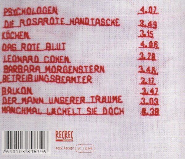 CD: Kunz Und Knobel – Küchen – Usato da St.Gallen venduto da jalamusic 1