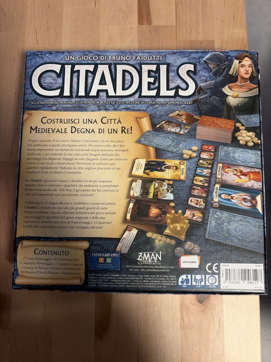 Giochi: Citadels: Gioco da Tavolo Strategico – Nuovo (secondo la descrizione) da Chiasso venduto da Chibichan 1