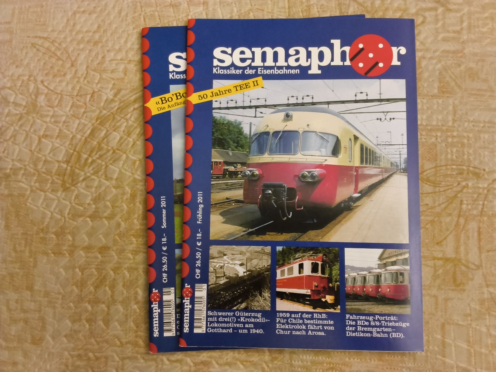 Riviste & Magazine: 2er Set Eisenbahn-Hefte 2011 Frühling/ Sommer Semaphor – Usato da Hallau venduto da histoiremerveilleuse