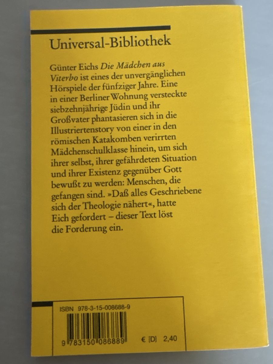 Livres: Die Mädchen von Viterbo  – Neuf (Voir description) à Bern par anni2213 1