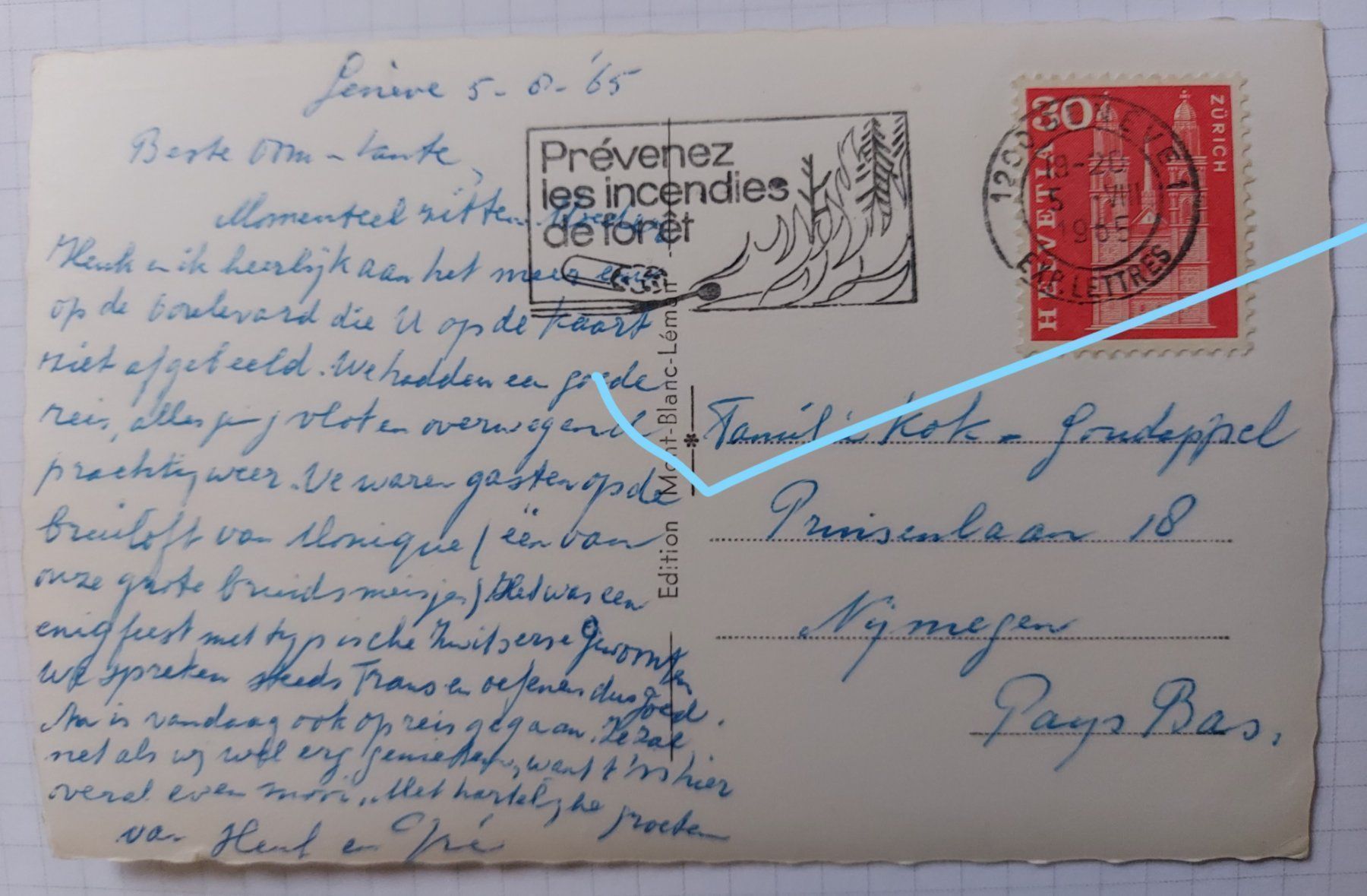 Cartoline postali: Genf um 1965 – Usato da Lyss venduto da rochen54 1