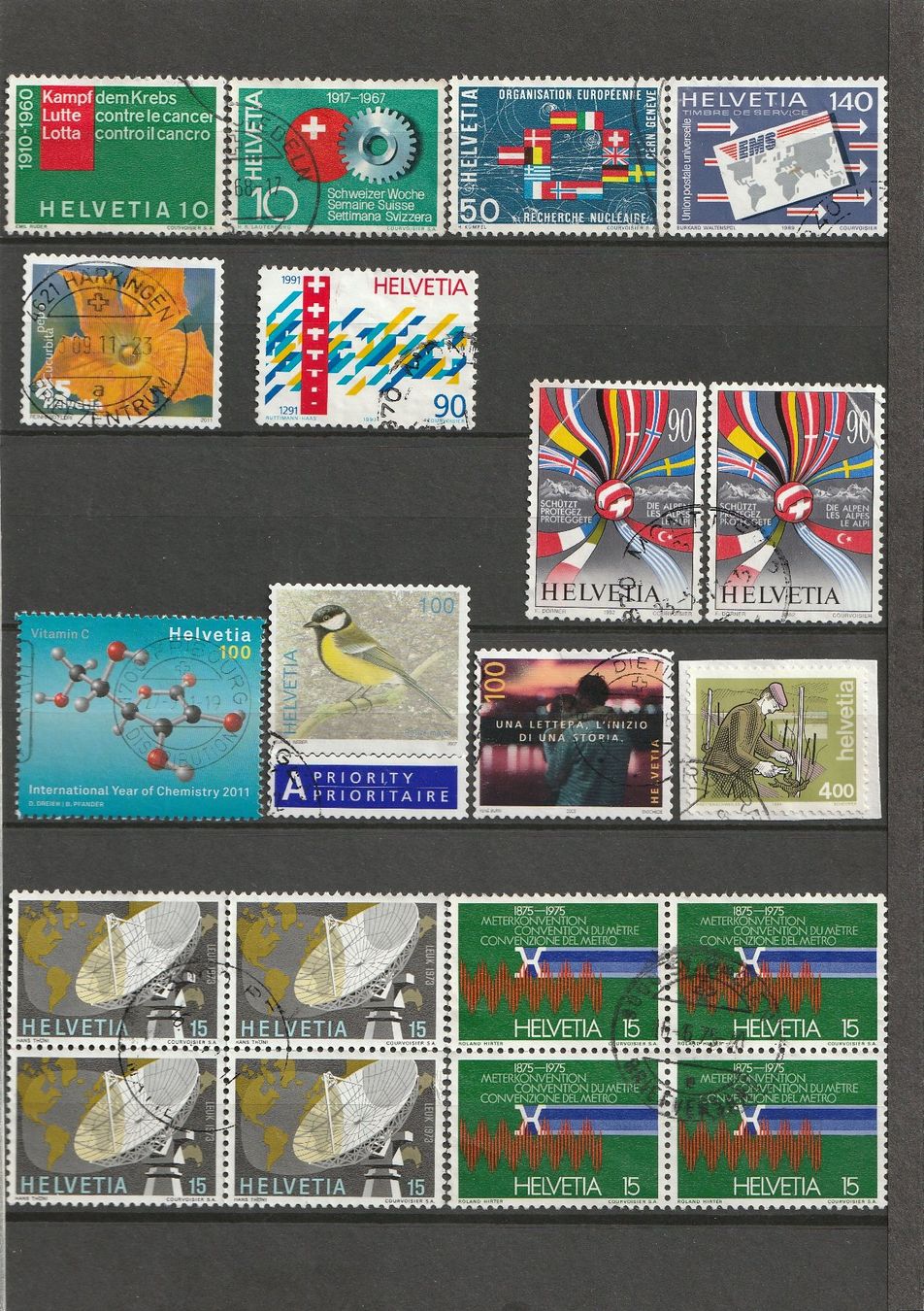 Tutti i francobolli: diverse Schweizer Briefmarken – Usato da Basel venduto da chrisKB 8