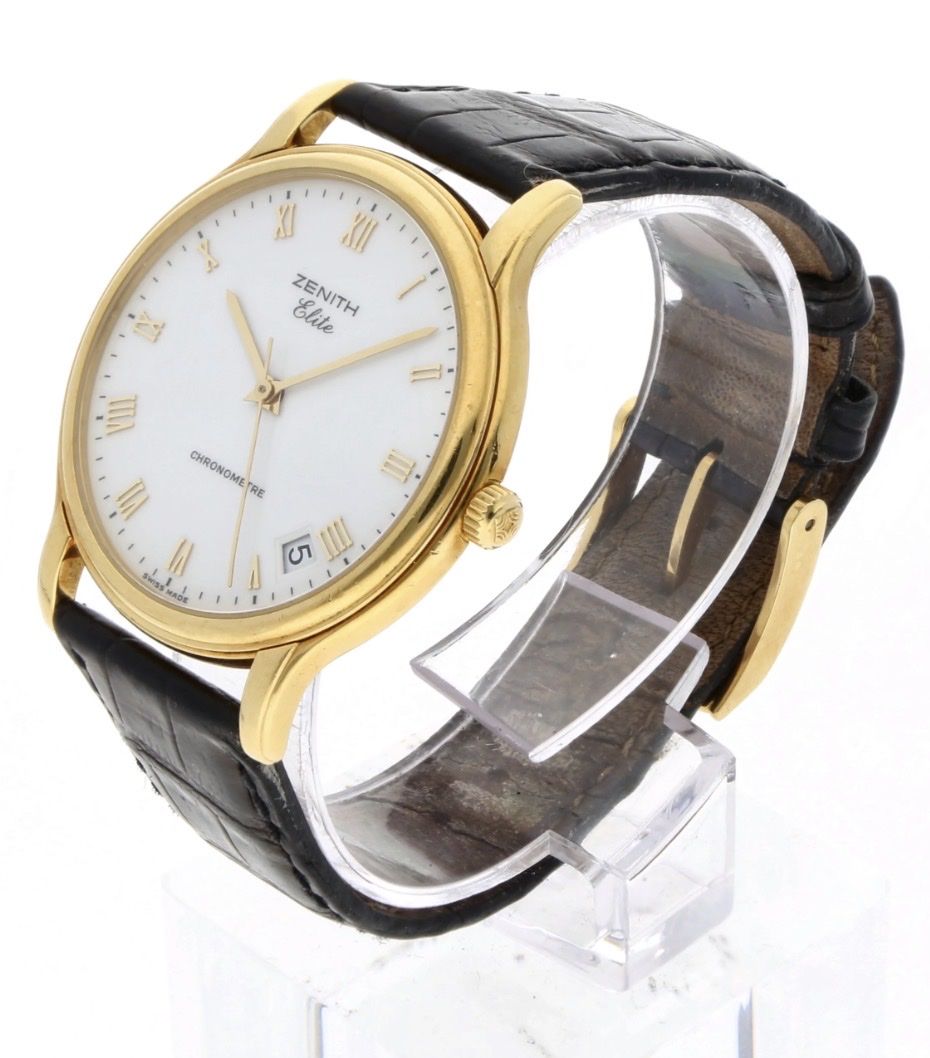 Zenith Orologi: Zenith Elite Chronometer Limited - 1996 / Full Set 18k Gold  – Usato da Wil SG venduto da rappwatches 3