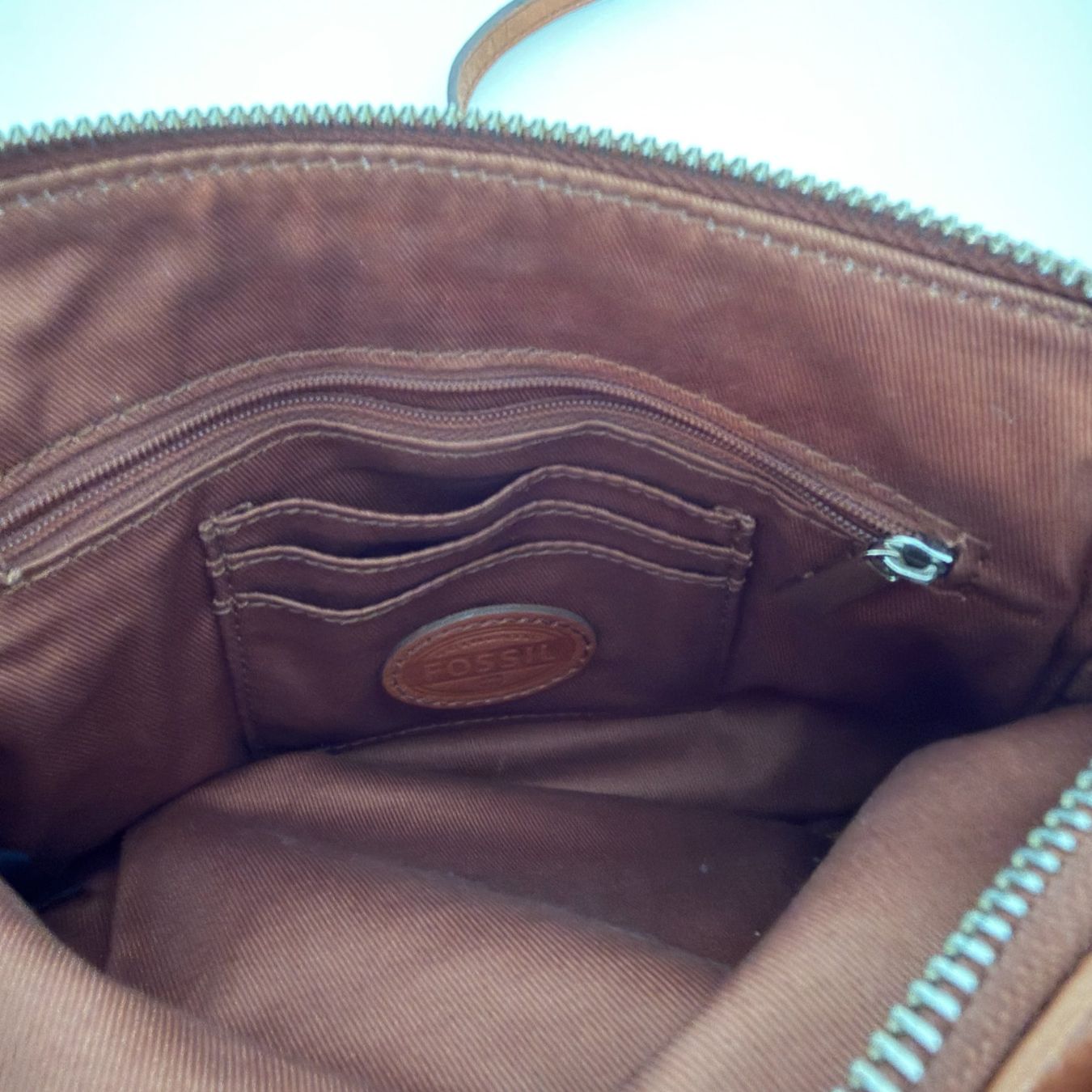 Fossil Borse da donna: Fossil Leder Tasche Crossbody braun – Usato da Balzers venduto da dassandro 4