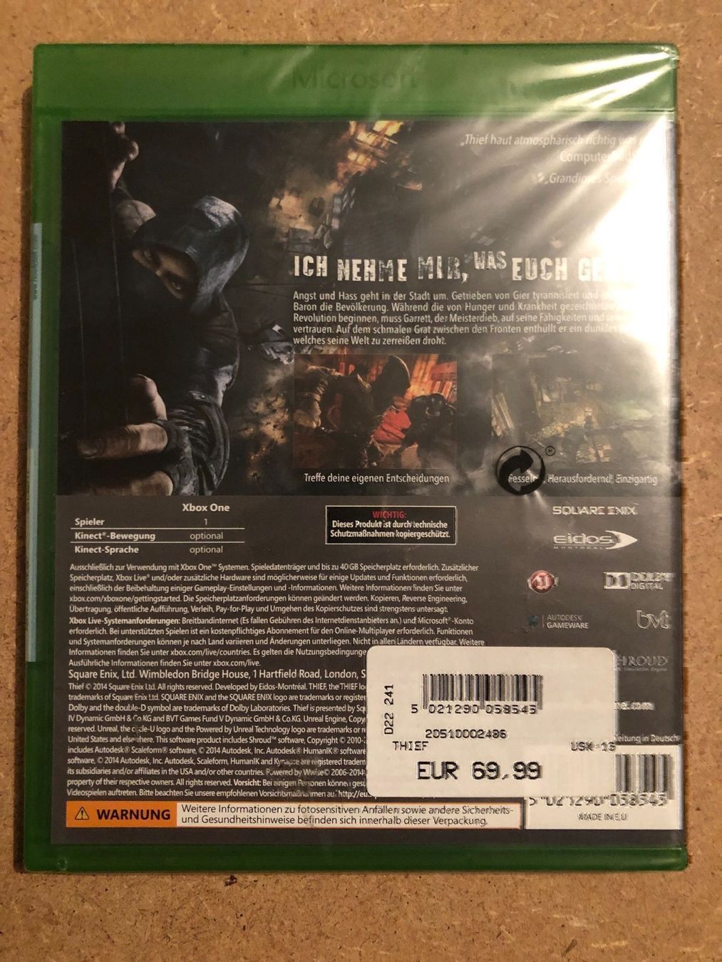 Spiele: Thief für Xbox One neu sealed – Neu und originalverpackt aus Kestenholz von Matti_10 1