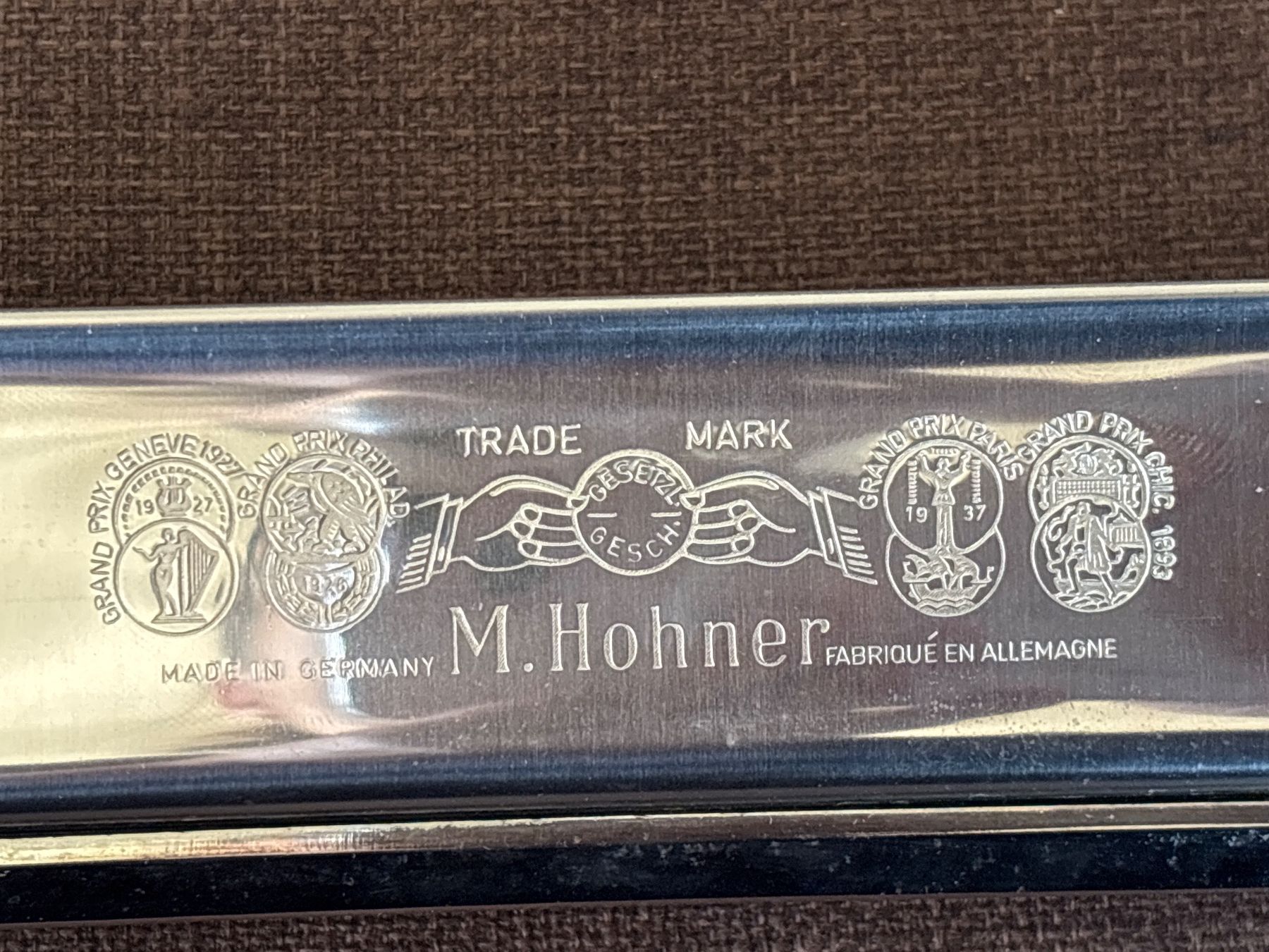Hohner Strumenti musicali: M. Hohner Chromonica III Mundharmonika – Usato da Genève venduto da Livsonman 2