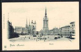 Ganzsache PP19F47: Halle /Saale, Markt m