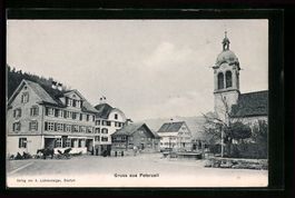 Peterzell, Strassenpartie an der Kirche