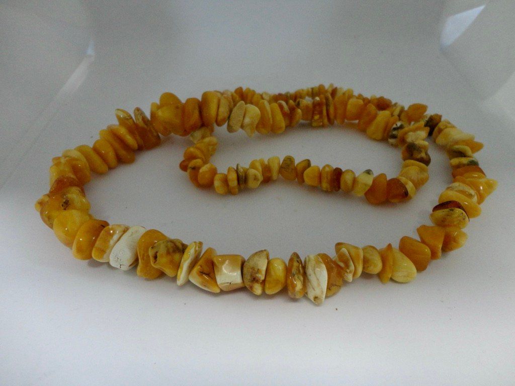Ketten: Halskette -Bernstein Amber/Ambre echt Butterscotch – Neu (gemäss Beschreibung) aus Biberist von tl-schmuck 1