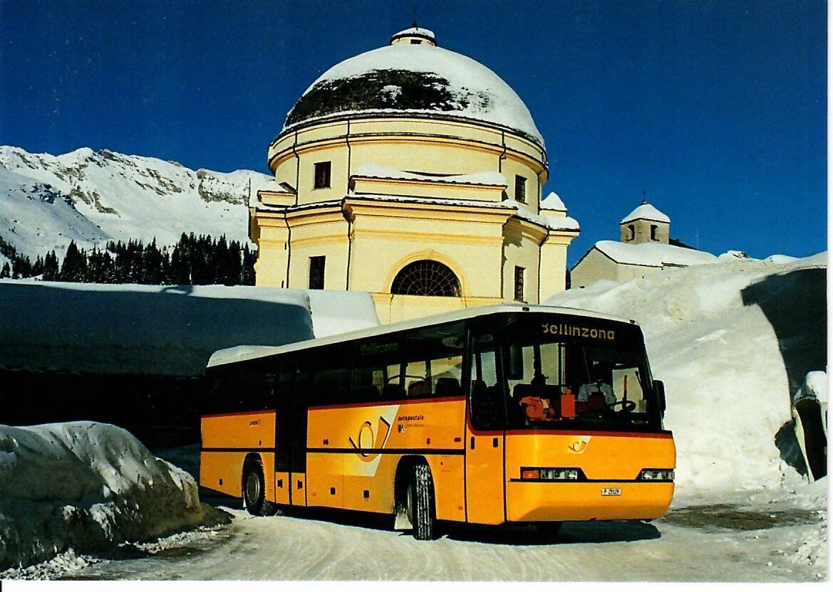 Cartoline postali: San Bernardino mit Postauto – Usato da Hochdorf venduto da Ziegel-16
