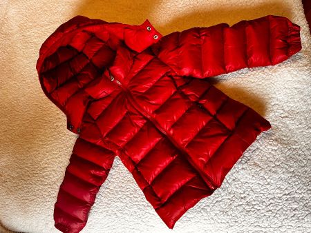 Perfect, warm Ralph Lauren red down jacket 4T