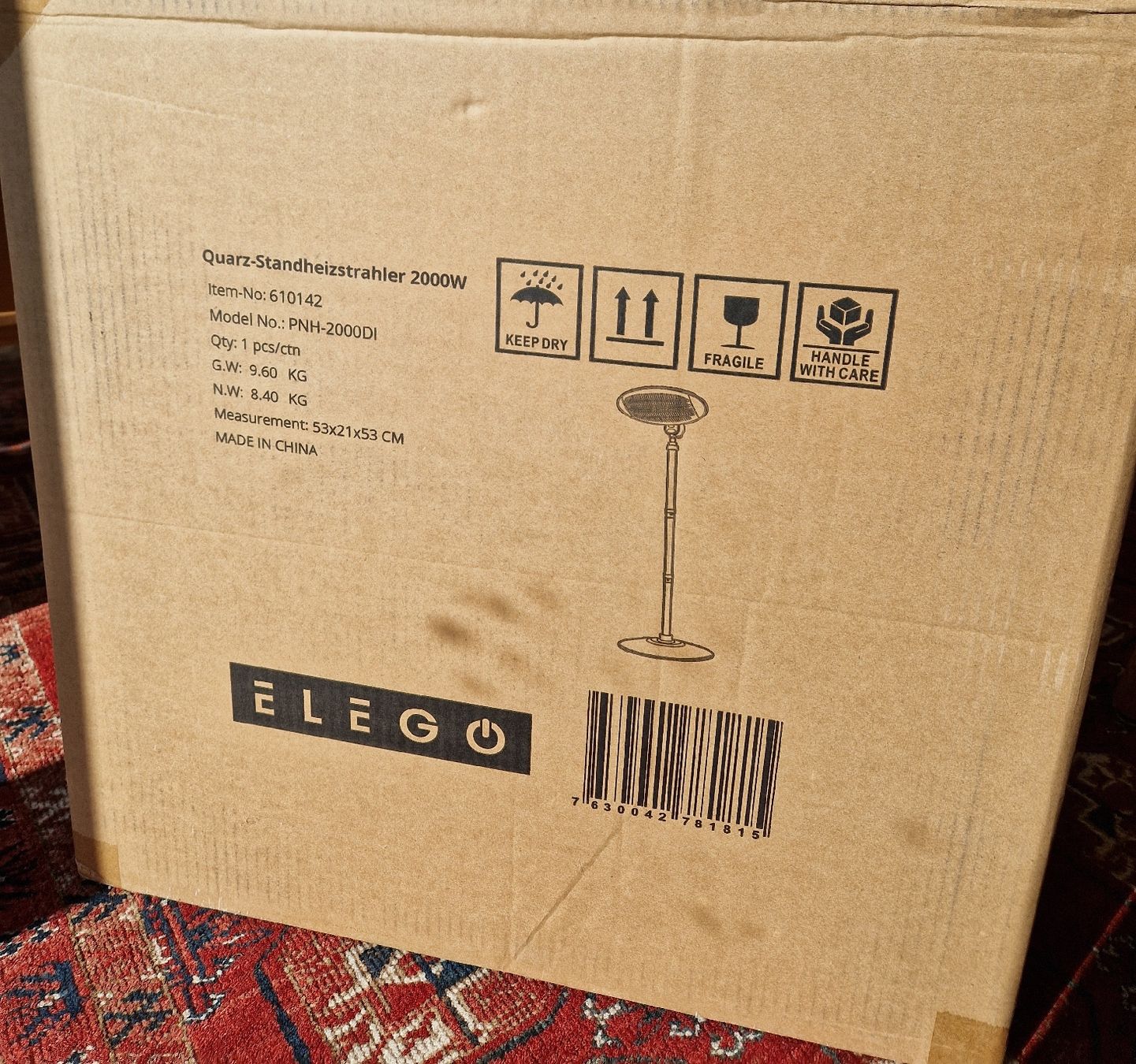 Heizgeräte: Elego Quarz-Standheizstrahler 2000W – Gebraucht aus Herrenschwanden von kira7557 1