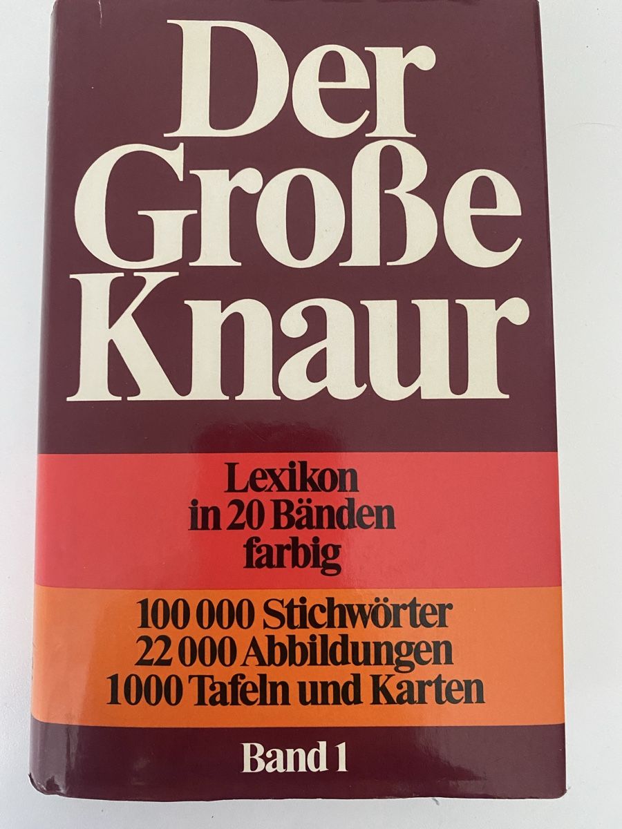 Libri: Der Grosse Knaur Lexikon in 20 Bänder farbig – Nuovo (secondo la descrizione) da Meggen venduto da 6003Luzern 1