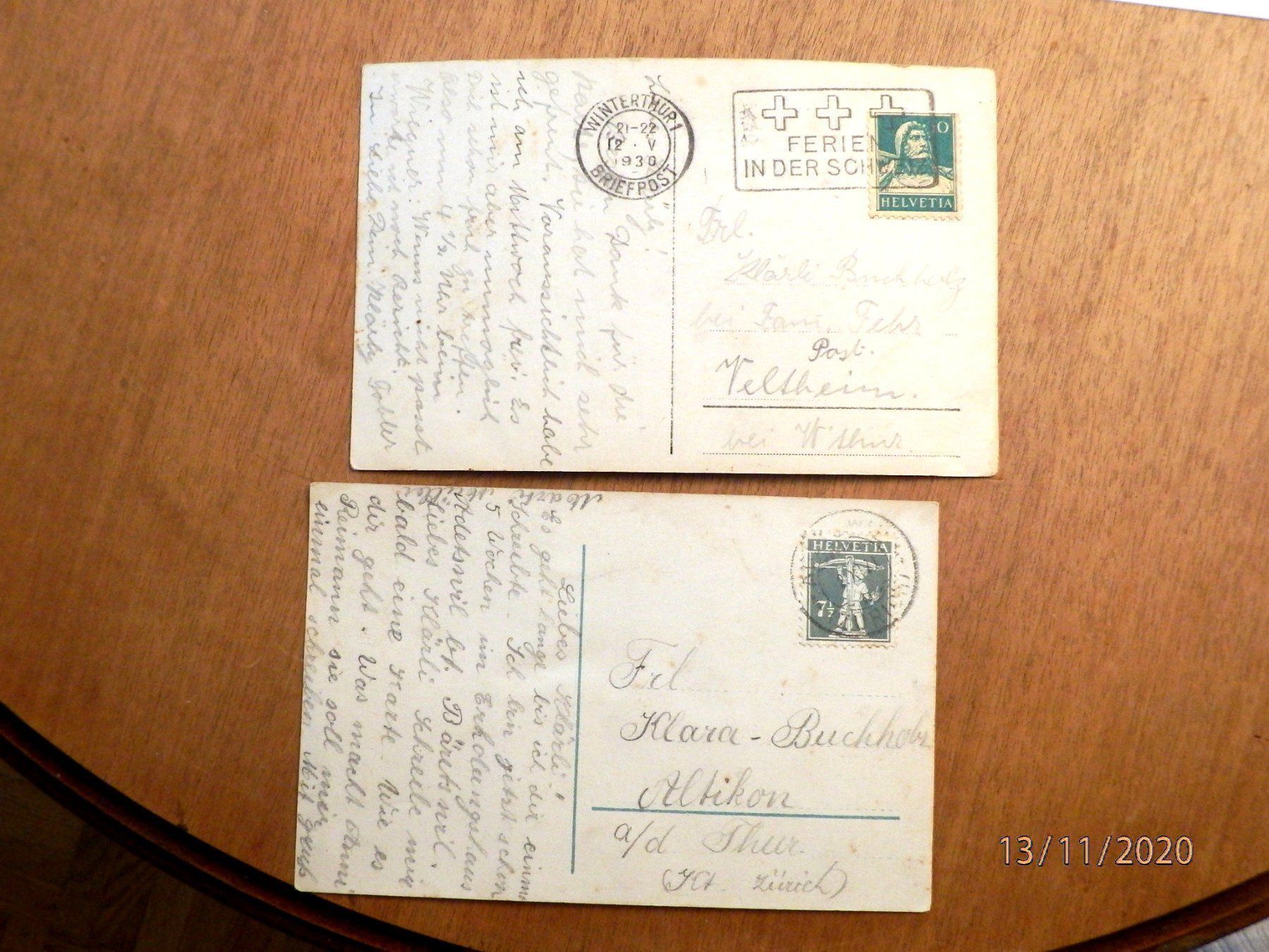 Cartoline postali: Künstlerkarten ungeb. und 2 Kinderkarten – Usato da Ueberstorf venduto da dinbau 8