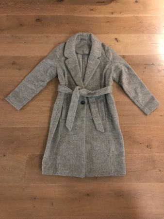 Damen Mantel Gr. 38 Grau