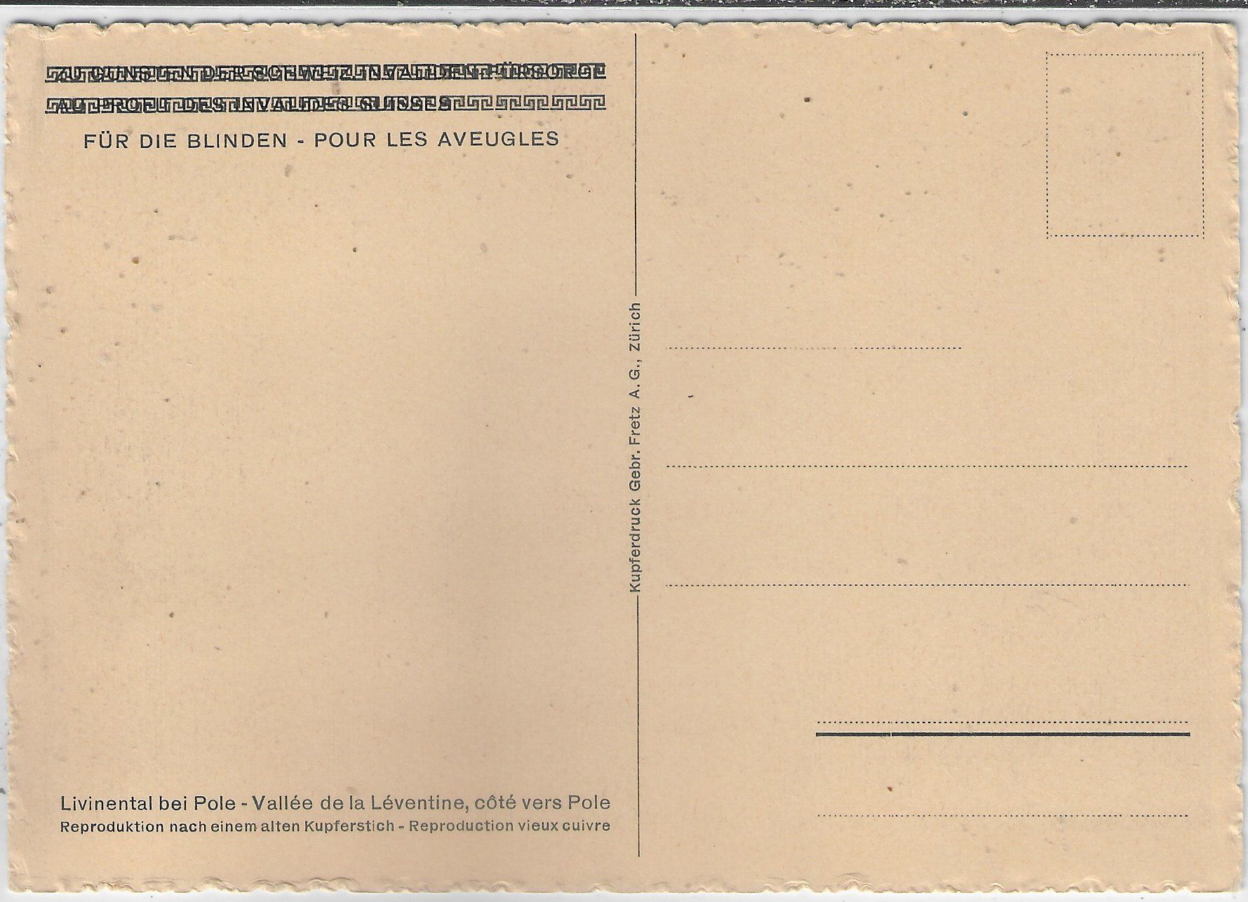 Cartoline postali: Leventina bei Pole – Usato da Ettingen venduto da Kartenplanet 1