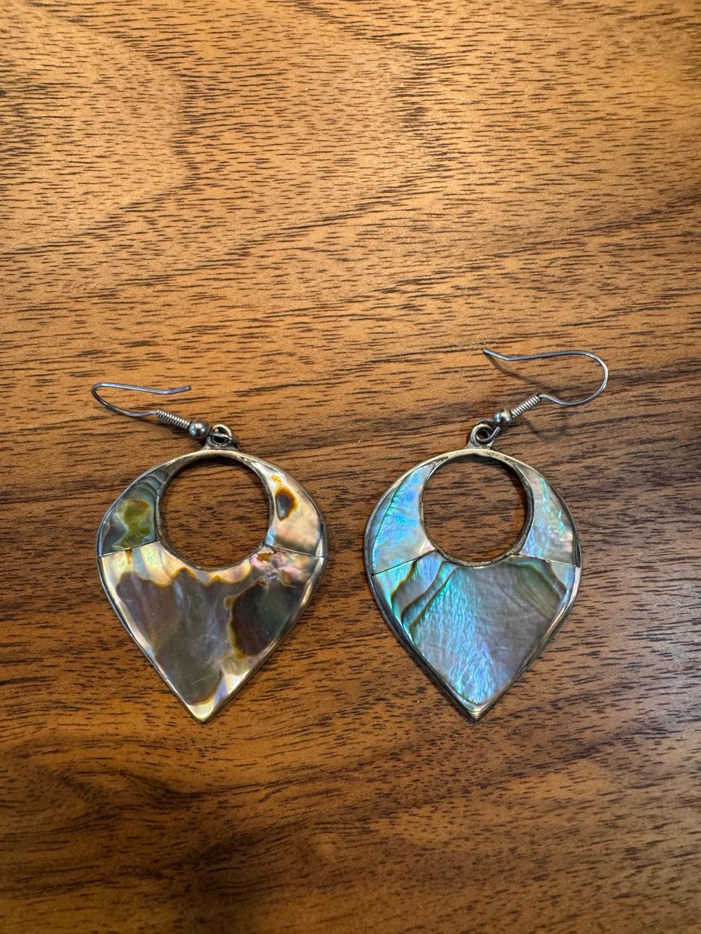 Orecchini pendenti & Orecchini a lobo: Vintage Paua Abalone Ohrringe – Usato da Hölstein venduto da chap3ron 2