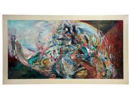 Peinture expressionniste sur toile, signée « Channa » 1994