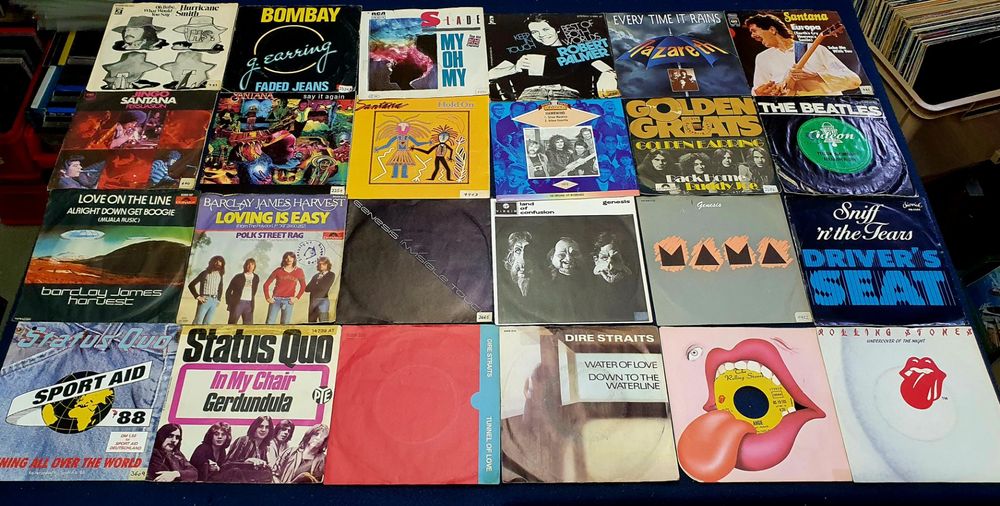 110 ROCK-Singles Sammlung, Queen, Dire Straits, Uriah Heep.. | Kaufen ...