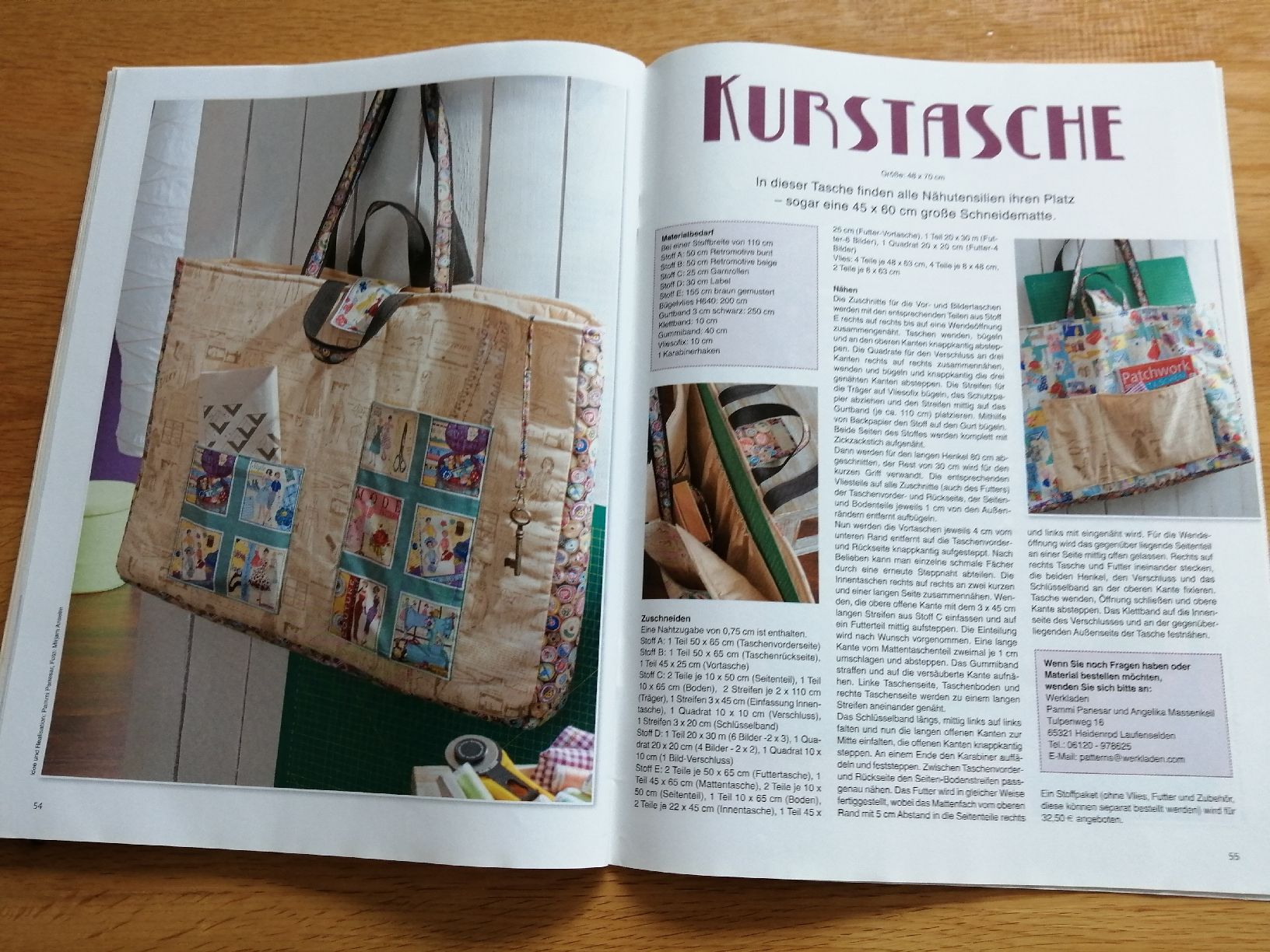 Riviste & Magazine: Patchwork Taschen Spezial - 30 Ideen mit  Arbeitsbogen – Nuovo (secondo la descrizione) da Honau venduto da holunder3 8