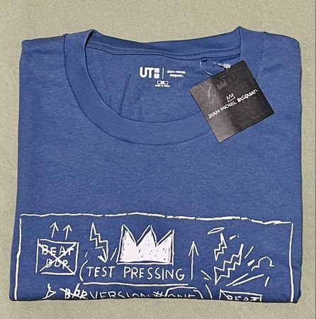 BASQUiAT … Tshirt XXL HellBlaU…& White ScreenPrint …NEU …!