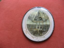 Heiligenbild im Rahmen aus Ungarn 1948