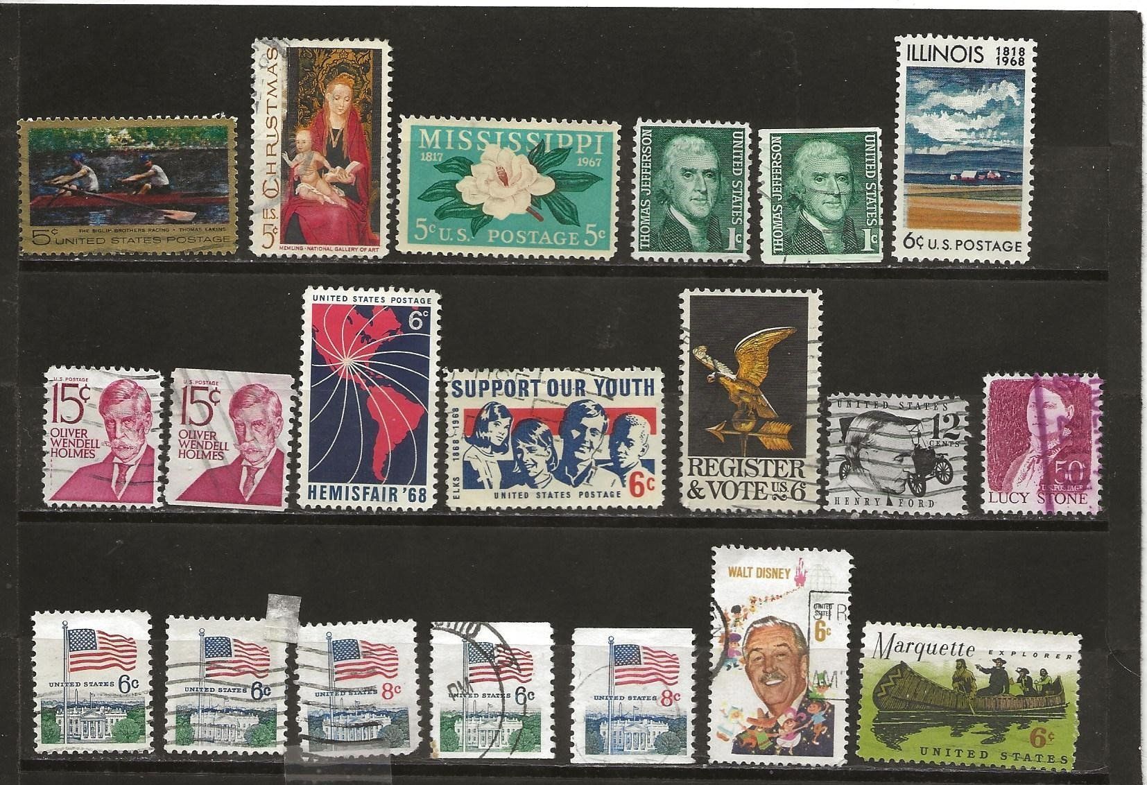 Alle Briefmarken: USA 1966 .... – Gebraucht aus Sion von PierreP01 2