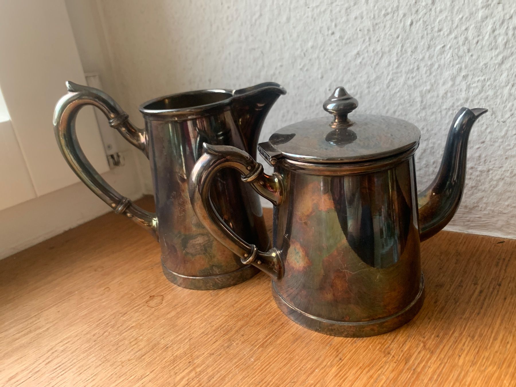 Teiere: Versilberte Kaffeekanne + Milchkanne 35 cl von Schwerter – Usato da Richterswil venduto da Moii89 4