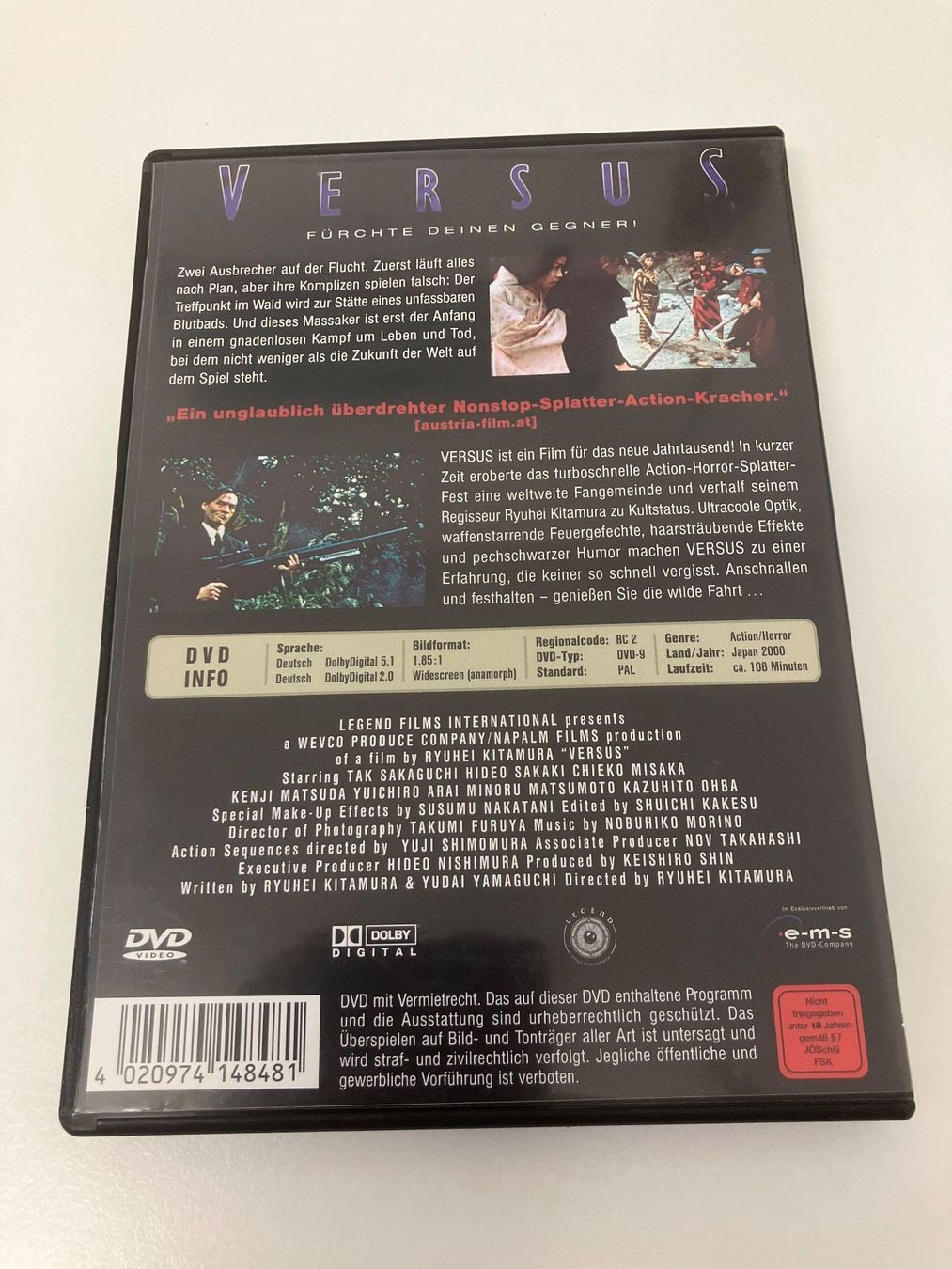 Tutti i DVDs: Versus (DVD) Ryuhei Kitamura – Usato da Arbon venduto da HelFer01 1