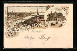Vorläufer-Lithographie Zürich, 1894, T