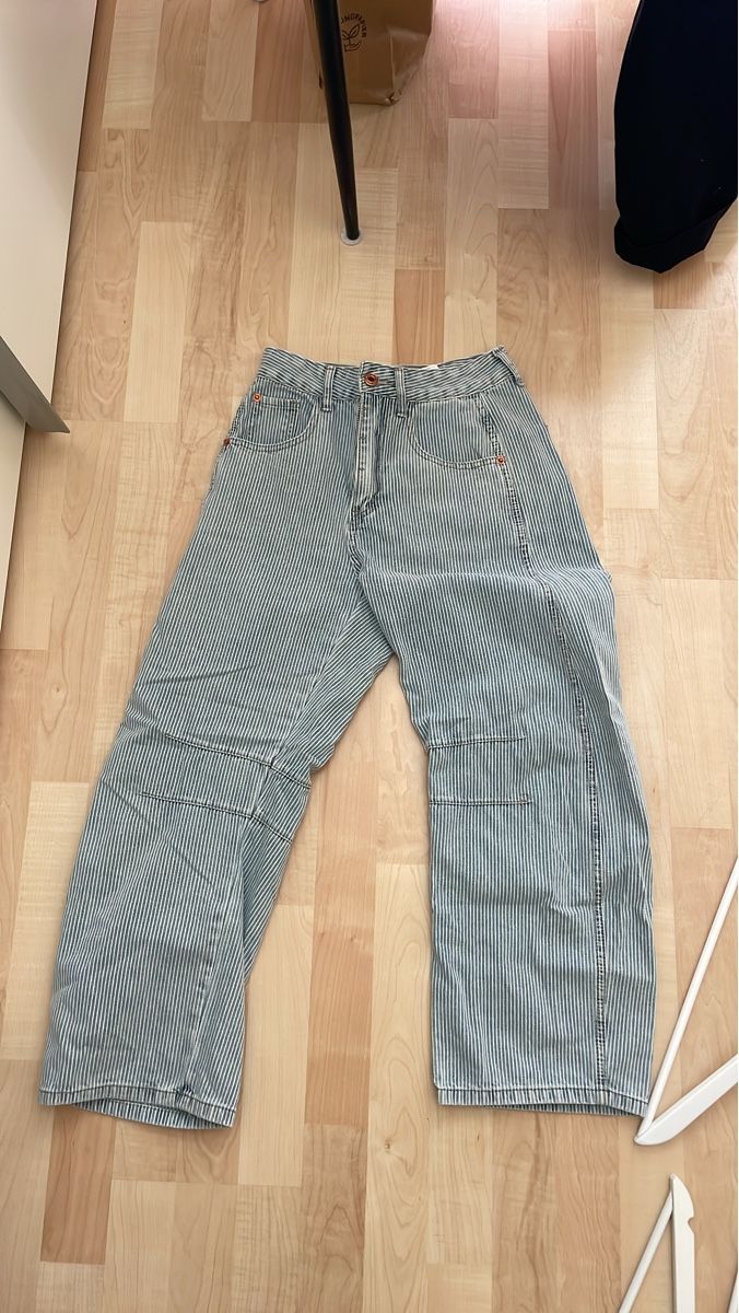 Jeans: Hose gestreift Denim blau weiss  – Usato da Rickenbach SZ venduto da Sunneundmeer