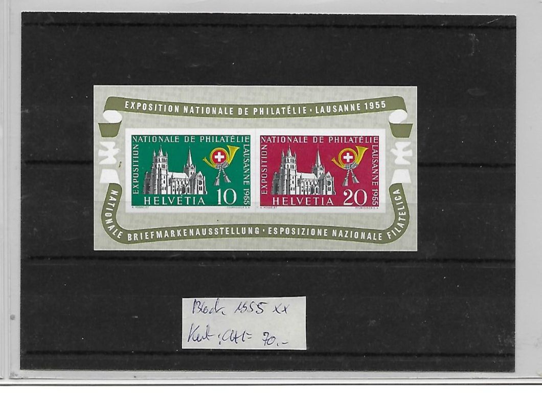 Tous les timbres: Block 1955 ** Kat: CHF 70.- – Neuf (Voir description) à Basel par Ilp