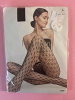 Netzstrumpfhose Fashion by Migros, Grösse L, Schwarz