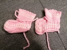 gestrickte Babysocken