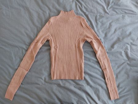 Pull à col roulé beige Bershka XS - S