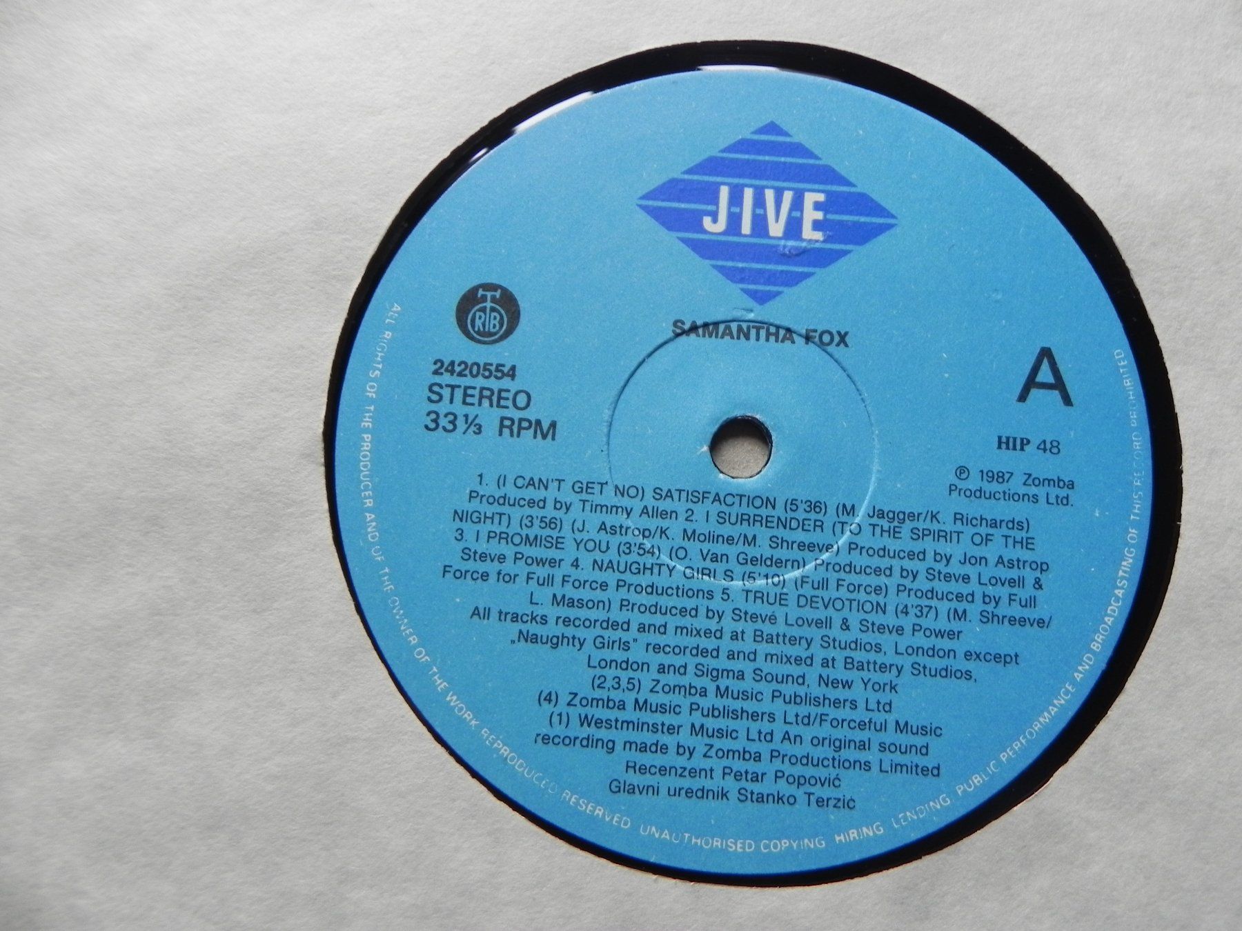 Dischi in vinile: LP brit. Pop Sängerin Samantha Fox 1987 – Usato da Siebnen venduto da krimsie 4