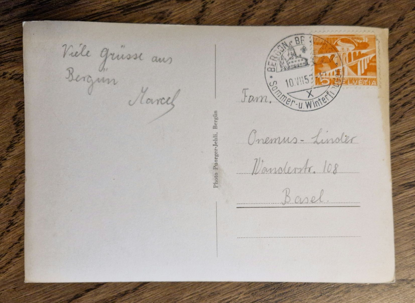 Cartes postales: Bergün 1953 – D'occasion à Ebikon par Donar50 2