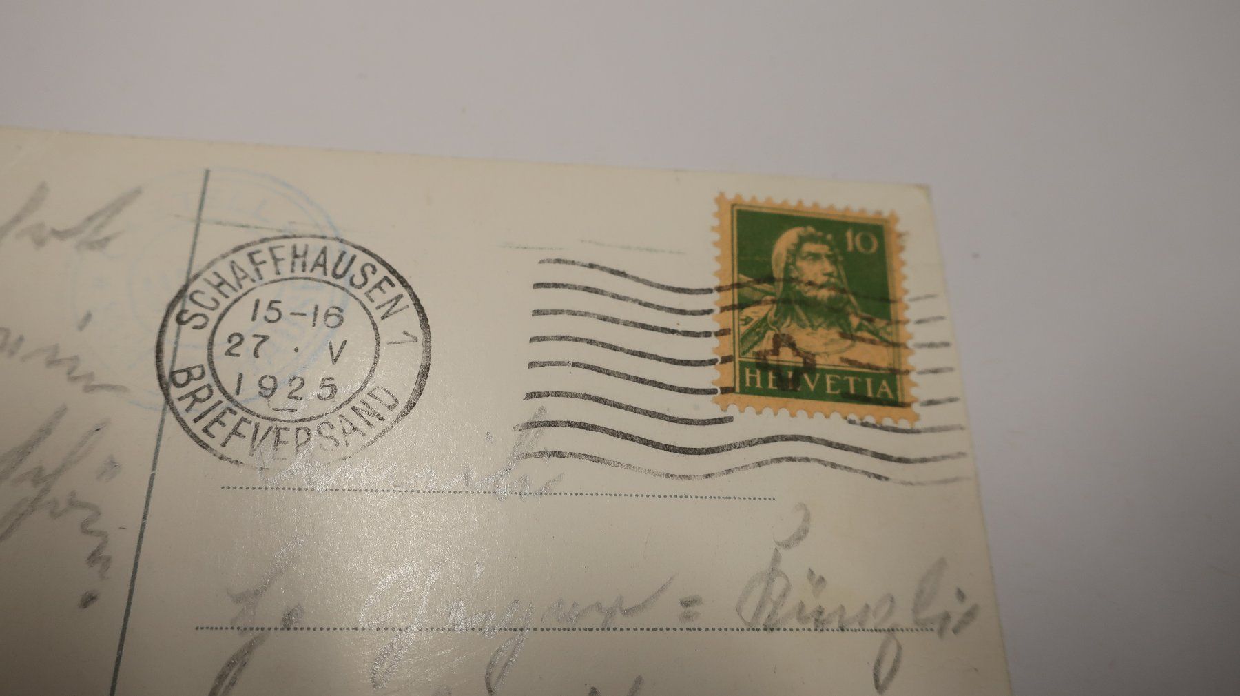 Cartoline postali: Schaffhausen Munot 1925 – Usato da Cormoret venduto da Pascalll2001 3