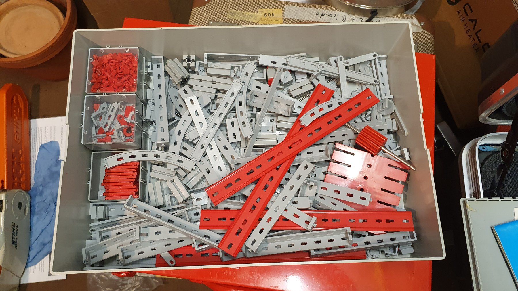 Fischer Giocattoli: Fischertechnik Set, mit 2 zusätzlichen Baukasten – Usato da Zürich venduto da Drummer61 8