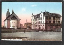 #Arth am See , Schulhaus und Kirche