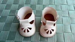 1 Paar Puppenschuhe, Schuhe STOLLE 7/49, 7 cm, Druckknopf