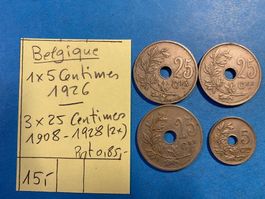 BELGIQIUE : 5 + 25 CENTIMES