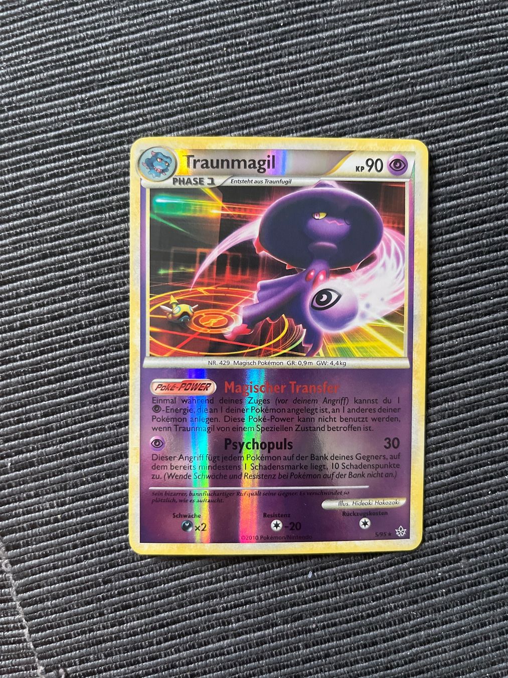 Pokémon Carte collezionabili: Pokemon Traunmagil Reverse Holo HS Entfesselt – Nuovo (secondo la descrizione) da Wabern venduto da Collectfun